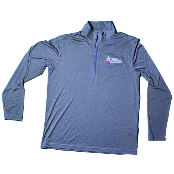 Blue Quarter Pullover Front